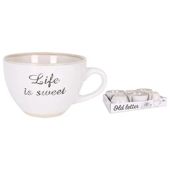 

Set of Mugs Jumbo Old Letter 425 cc (6 pcs)