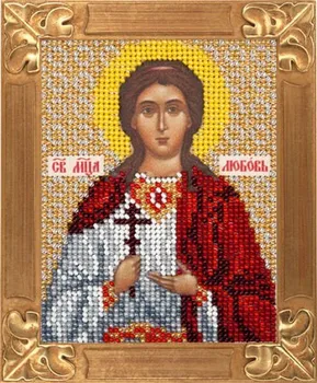

Set for embroidery with beads helicopter art. В712 "holy martyr love" 10x13
