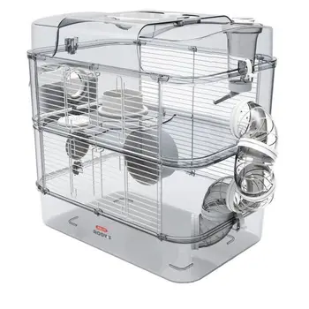

Cage ZOLUX on 2 levels for hamsters, mice and gerbils-Rody3 duo - L 41 xd 27 xh 40.5 cm-White