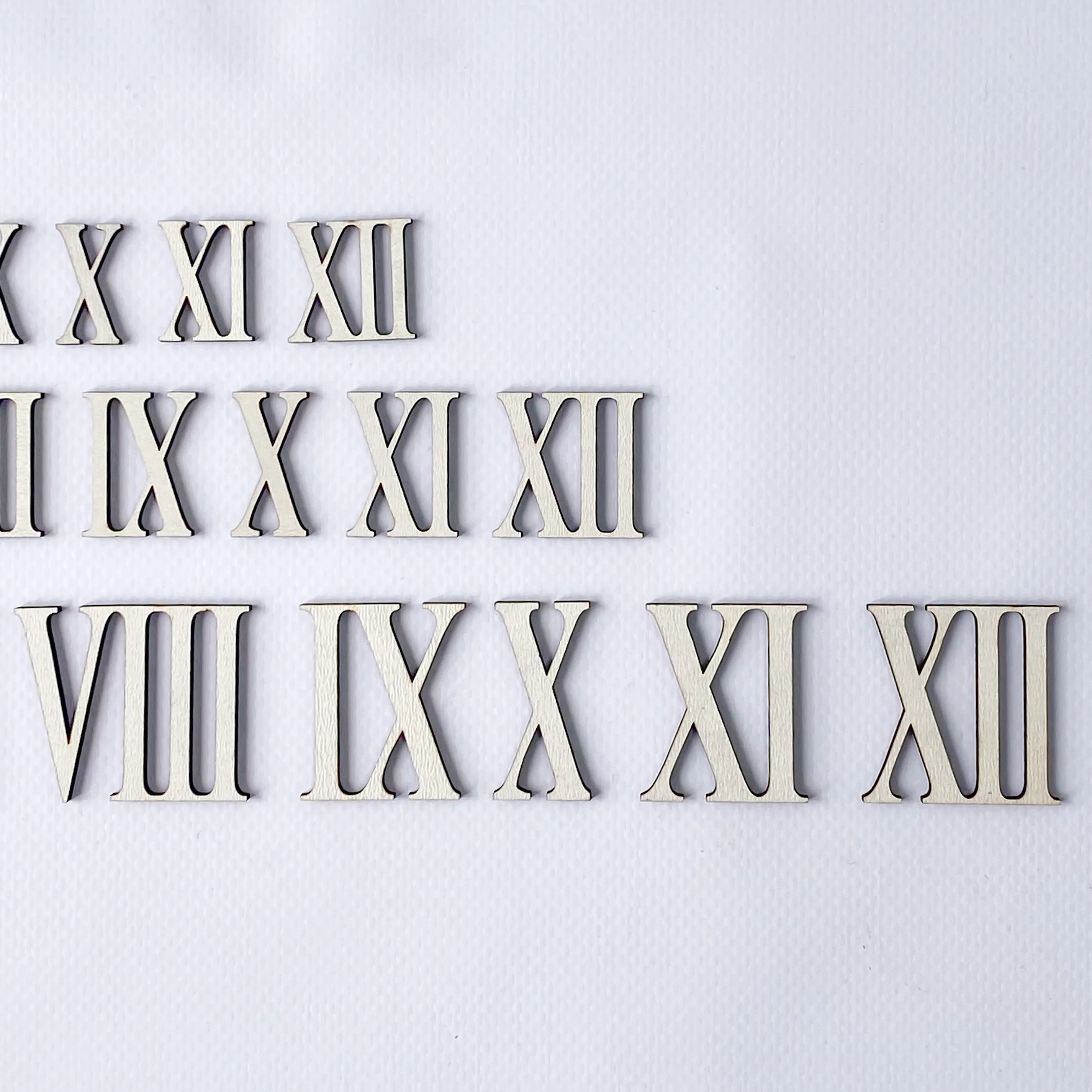 Рисунок 4 - НАБОР РИМСКИХ ЦИФР ИЗ 3-Х РАЗМЕРОВ (2