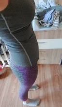 Yuerlian-conjunto deportivo para mujer, Top corto, mallas, entrenamiento en gimnasio, Yoga, fitness, 3/4