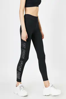 

Koton Women Black Printed Printed Leggings 0 YAK42604NK