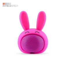 Портативная колонка INTERSTEP c блютуз Музыкальный Зайка, 3W, розовая, SBS 150