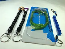 DAGEZI-cuerdas de retención de pesca con mosquetón para acampar, accesorio seguro para bloquear el cable de acero, herramientas de aparejos de pesca, 12-18cm