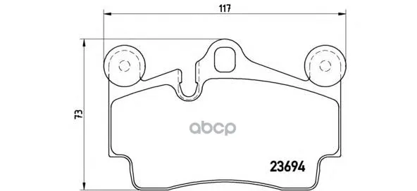 Колодки Тормозные Задние Brembo P85070 Brembo арт. P85070