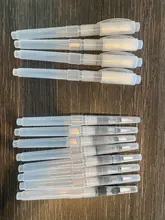 Agua cepillo pluma pincel de con depósito de agua para acuarela pluma acuarela, pintura de marcadores (12 piezas)