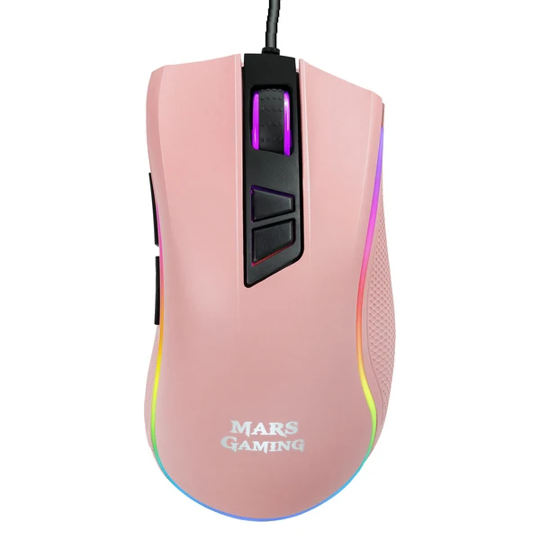 Игровая мышь Aerocool MM218 100 ips 10000 точек/дюйм RGB розовый |
