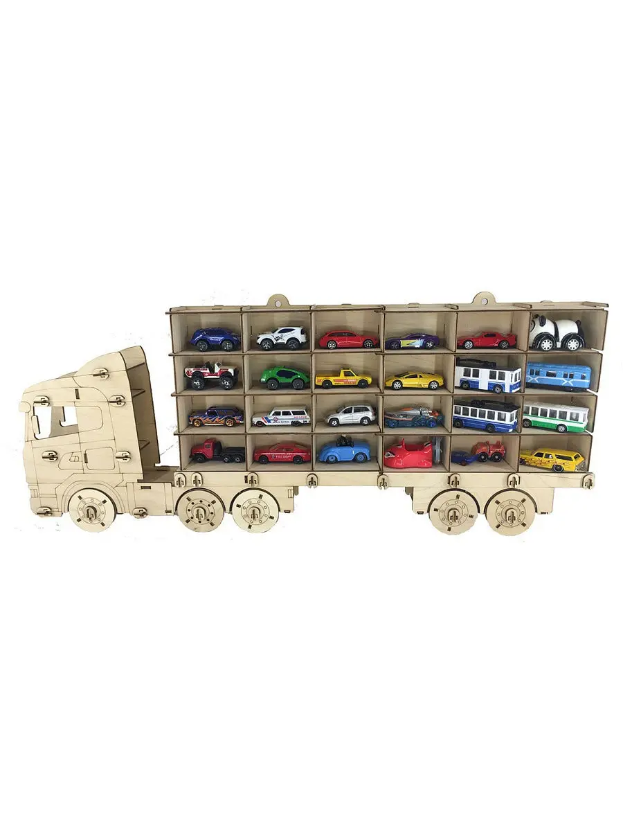 Миниатюрный diy 3d автомобильный транспортер из фанеры деревянный паркинг строительный набор органайзер для машинок подарок для мальчиков