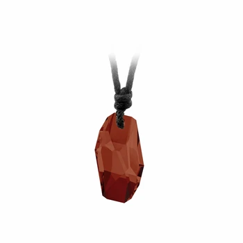 

KUTAYDAN Swarovski®Red Magma 6673 Meteor Drawstring Necklace