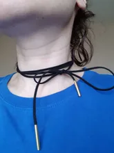 Collar de cuerda larga de Corea para mujer, gargantilla de estilo gótico, ropa de calle, joyería gótica de terciopelo, Collar Steampunk para niña, 2 uds. Por lote, 2021