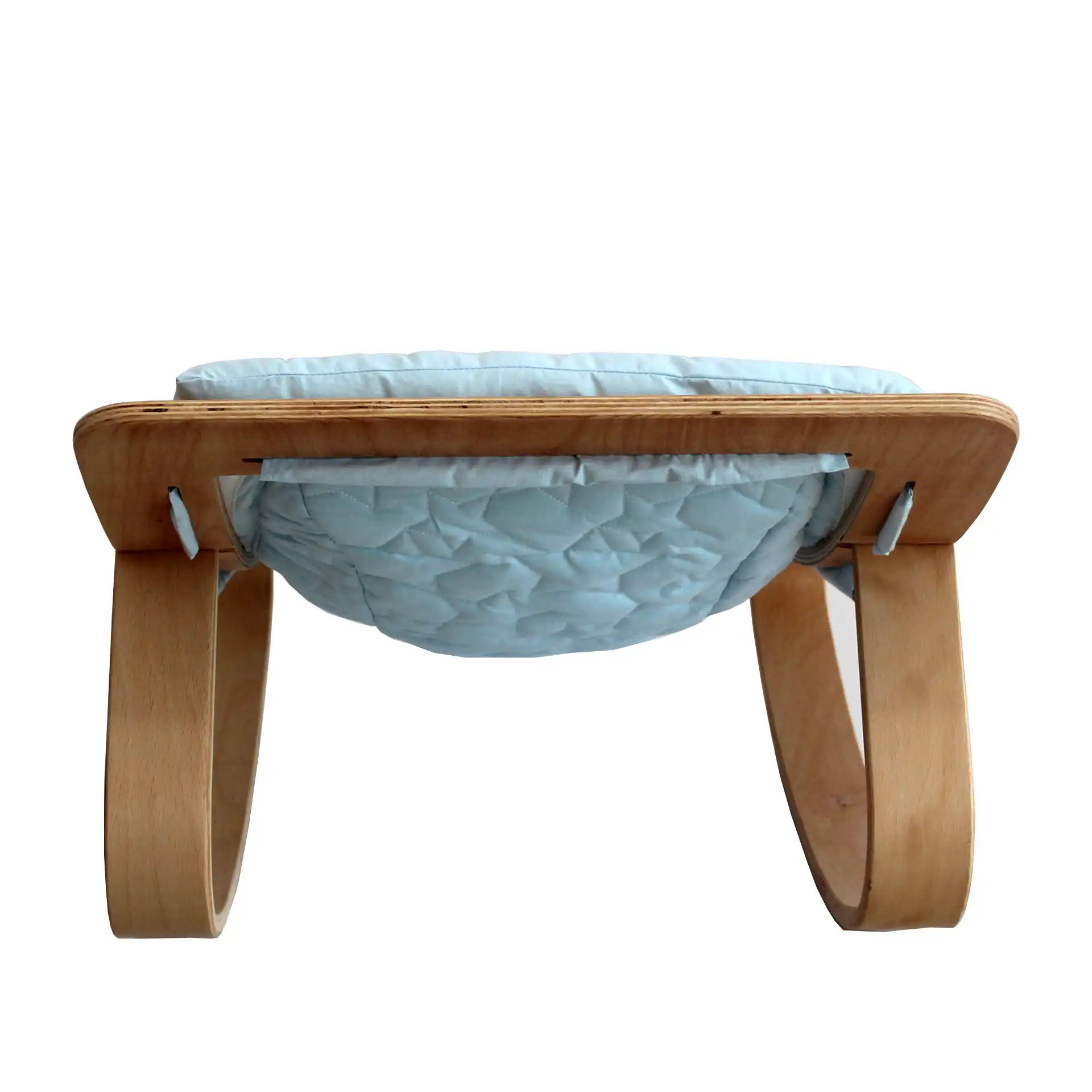 natural wood baby rocker