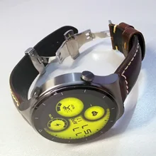 Maikes-correas de reloj de cuero genuino hechas a mano, de 18mm, 20mm, 22mm y 24mm, con hebilla de mariposa Universal