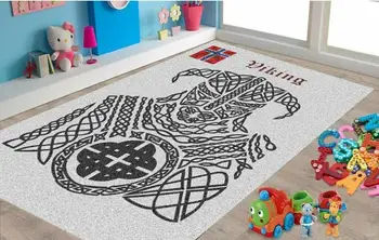 

Hero Viking, Flag of Norway Patterned Carpet ,Non Slip Floor Carpet,Teen's Carpet,Turkish Rug