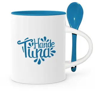 

Personalized Spoon Blue Mug Cup