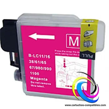 

Brother LC-980 LC-985 LC-1100 Magenta compatible LC980 LC985 LC1100