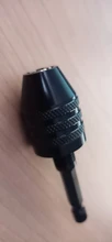1pc 6.35mm Quick Change Keyless Drill Bit Chuck Hex Shank Adapter Converter Tool