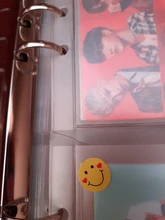 10 Uds PVC A5A6A7 de almacenamiento transparente tarjeta titular carpeta anillos Notebook 6 agujero bolsas documento postal Banco accesorios de planificador