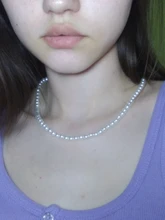 Collares de perlas para mujer, cadena de perlas simulada de 5mm, Gargantilla para mujer, joyería nupcial para boda, regalos de fiesta