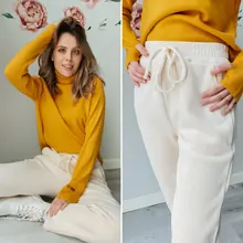 Corduroy Pants Trousers Velvet Fleece Winter Thick Black Female Women Straight for Workout