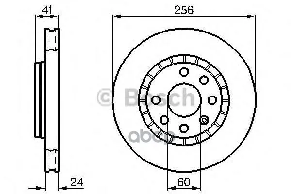 Тормозной Диск 0986478327 Bosch арт. 0986478327