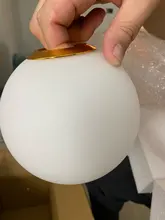 Pendant-Lights Hanging-Lamp Hoop Glass-Ball Industrial-Decor Gold Living-Room Modern Led