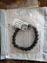 Pulsera de madera de Lava de piedra volcánica para hombre y mujer, pulsera de cuentas de 8mm, cadena para la muñeca de Buda tibetano, regalo de joyería para hombre y mujer