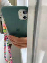 Go2Boho-cadena para la muñeca para mujer, soporte para teléfono, cadenas telefónicas de playa, correa de fruta, arcilla polimérica colorida, cordón de cuentas Heishi