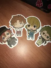 Bungo Stray-pegatinas de perros de PVC para niños, pegatinas de grafitis, maletas, equipaje, guitarra, coche, impermeable, 10/100 Uds.