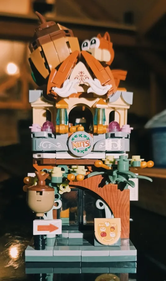 LOZ Mini cegły widok na miasto scena Mini Model uliczny zabawki budowlane pokój gier sklep z cukierkami sklep z zabawkami archit