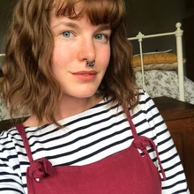 Beauebony-Peluca de cabello sintético para mujer afroamericana, cabellera artificial de color morado con flequillo, color rubio corto, marrón, azul, Bob, Cosplay, Lolita