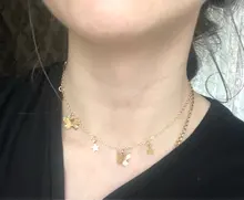 Gargantilla de mariposa de LATS para mujer, Collar llamativo con cadena de color dorado, mejores joyas brillantes para fiesta, novedad de 2020