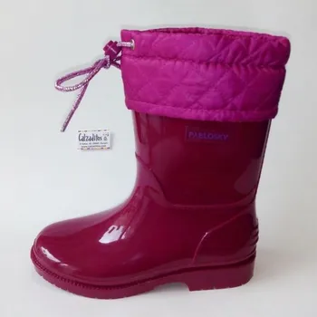

Water boots acharoladas in magenta with neck for girl, Pablosky