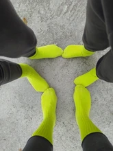 Calcetines deportivos de algodón con doble aguja para niños y niñas, calcetín suave de tubo, Color caramelo, para otoño e invierno, 3 pares