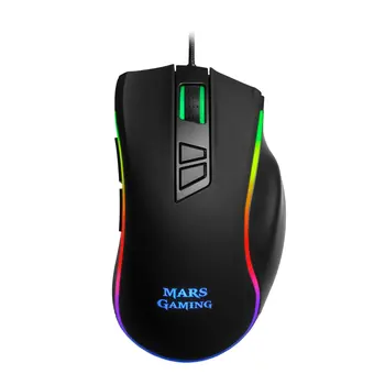 

Mars Gaming MM318, Raton Gaming ergonomic, optical 24000DPI, RGB, Snipe button, OMROM Switches, magnetic Grip, Mouse Gamer