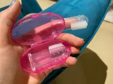 Cepillo de dientes de goma para dedos de mascotas, guante de silicona de Protección Ambiental para perros y gatos, accesorios para mascotas, 1 unidad