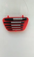 Extractor de tornillos, juego de guías de broca, Extractor de perno dañado, velocidad de eliminación, juego fácil, 5 uds.