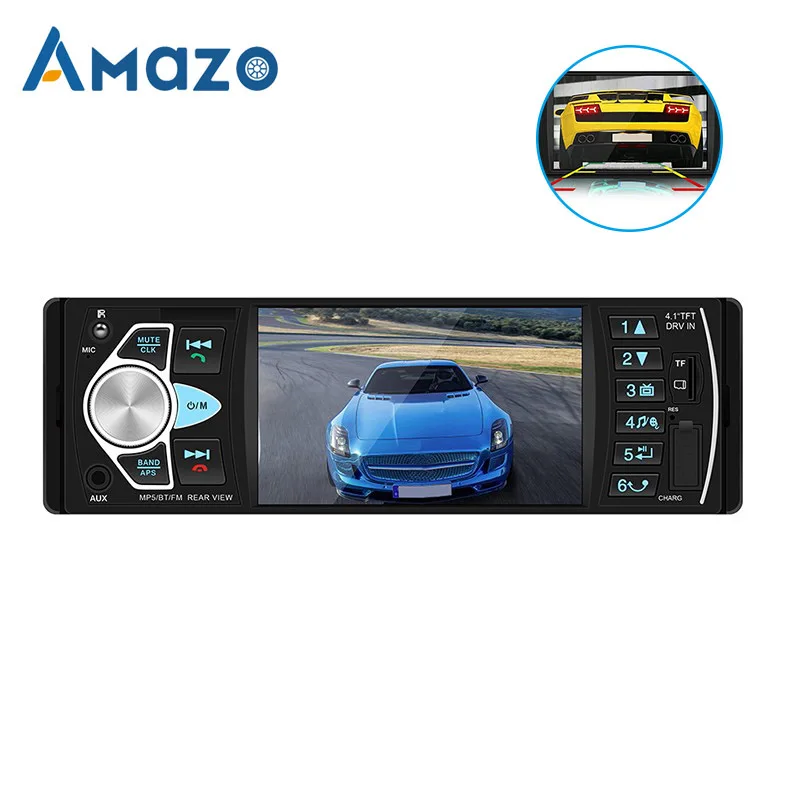 

1 Din Stereo Car Radio 4.1" Screen 1din Audio autoradio Multimedia Player Bluetooth FM Rear View Camera Steering wheel control