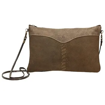 

1ª quality leather shoulder bag engraved iguana effect, zipper closure, shoulder handle and hand handle, 28x19x2 cm. Brown