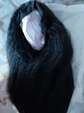 Lydia Largo rizado recto pelo pelucas de pelo sintético para las mujeres afroamericanas negro Natural 16-22 pulgadas Kanekalon peluca Afro