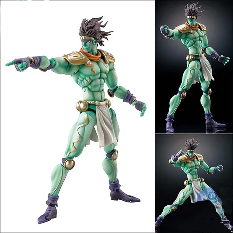 In Stock JoJos Bizarre Adventure StardustCrusaders Star Platinum Super Action Statue PVC Figur Model figure Dolls