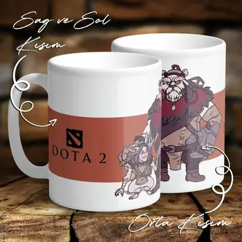 

DOTA Mug Retro Game World of DOTA Coffee Milk Mug Gaming Style Office Coffee Mug Drinkware cup Gift Free shipping
