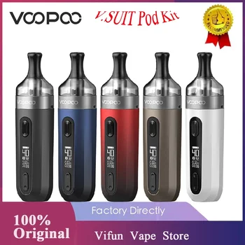 

VOOPOO V.SUIT Vape Kit 1200mAh Battery V SUIT 2ml Pnp MTL Pod Cartridge PnP-TR1 PnP-TM2 Electronic Cigarette Vaporizer VS Drag X