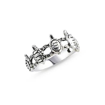 

Silver 925 Sterling Sterling Turtle Pattern Ring