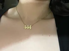 111, 222, 333, 444, 555, 777, 888, 999, 666 diablo collar de acero inoxidable Ángel número adornos colgantes para collares joyería minimalista