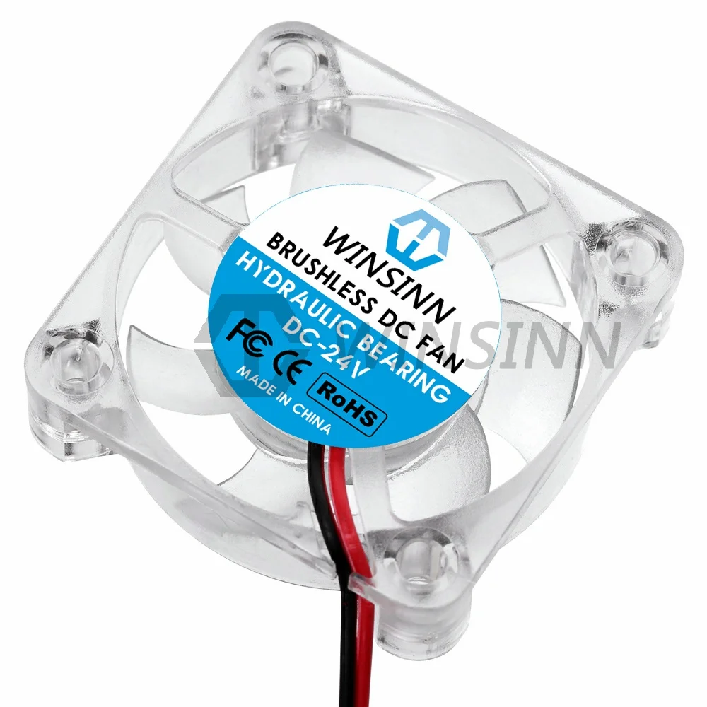 Winsinn-ventilador de Refrigeração sem Escova com Rolamento Hidráulico Led Colorido dc 5v 12v 24v 40x10 mm 2pin 4010 4-pack - Imagem 4