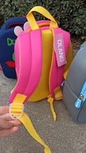 Mochila de grado alto para bebés y niñas, morral escolar 3D antipérdida con dibujos animados para guardería, impermeable de dinosaurios