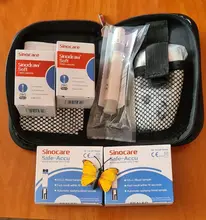 Accu-medidor de glucosa en sangre, tiras de prueba, equipo para medir la glucosa para diabéticos, monitor de azúcar en sangre, medidor para diabéticos, 50/100 Uds.