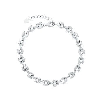 

Silver Bracelet with cubic zirconia sunlight sample 925