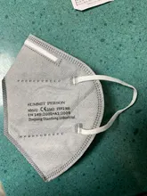 Mascarilla facial FFP2 KN95, máscara de color gris y blanco, 100 unidades