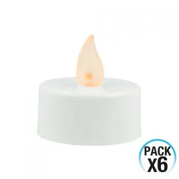 

Pack 6 Mini LED candle 38x33mm and batteries included 7hSevenOn Elec